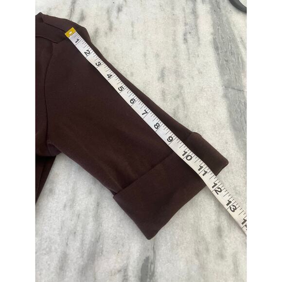 Karen Scott Brown Boatneck Knit Blouse Top Short Sleeve Woman Size Small NWT - Picture 8 of 10